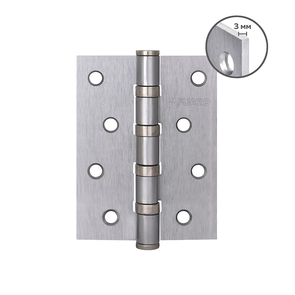 Фото Петля универсальная HEAVY IN4400U SSC (сатинированный хром) 100х75х3 мм