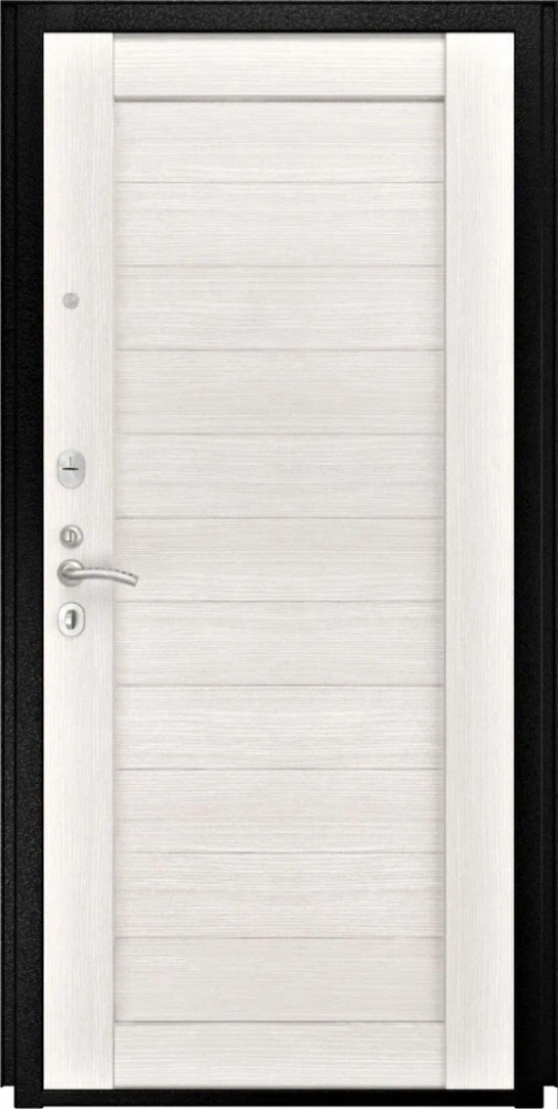Входная дверь ДвериПРО Модель L-48 СБ-3 листв. бел. (21 беленый дуб) DPRO198377 внутренняя сторона