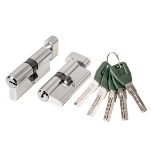 Цилиндровый механизм (A202/100) A2002Knob100(50+10+40) с вертушкой SN никель